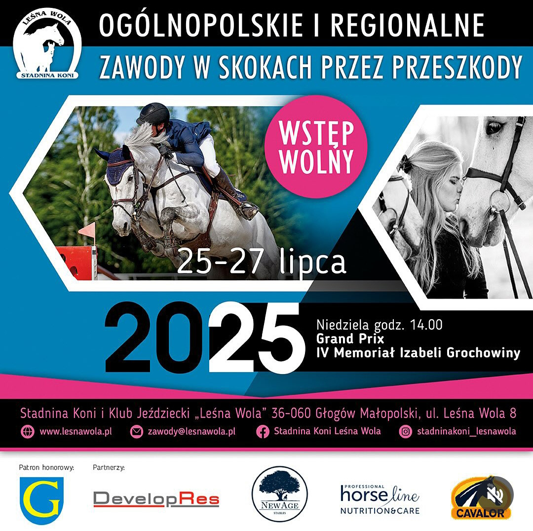 Ogólnopolskie i Regionalne Zawody w Skokach przez Przeszkody lipiec 2025